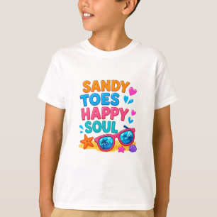 🌞 Summer Beach Quote For Happy Kids 🍉 T-Shirt