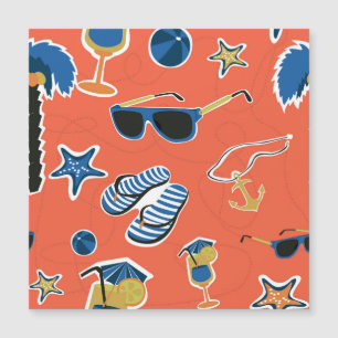 Summer Beach: Relaxing Seamless Pattern.