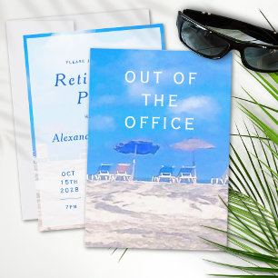 Summer Beach Retirement Party Invitation