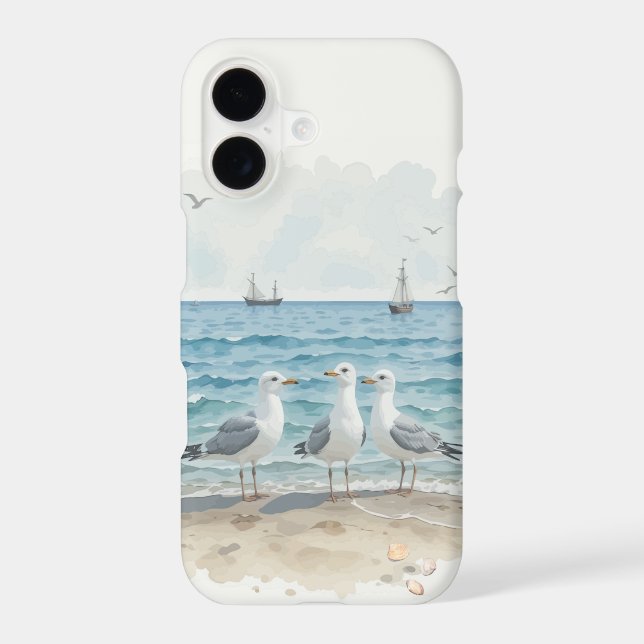 Summer Beach Scene Ocean Sea Lake Beach Water  (Back)