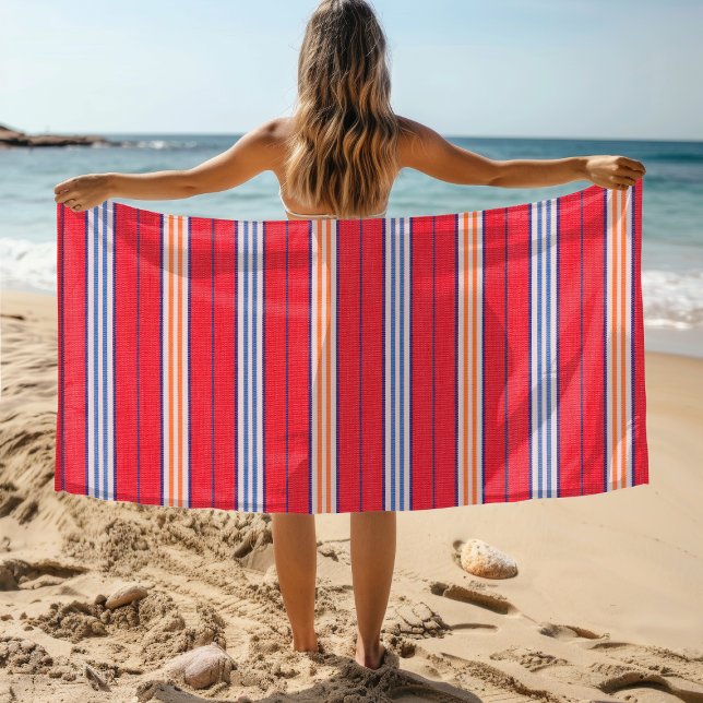 Summer Beach Stripes Beach Towel (Creator Uploaded)