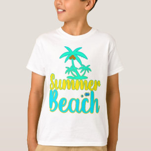 Summer Beach Summer and Adventure Text Quote T-Shirt