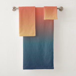 Summer Beach Sunrise Colour Bath Towel Set