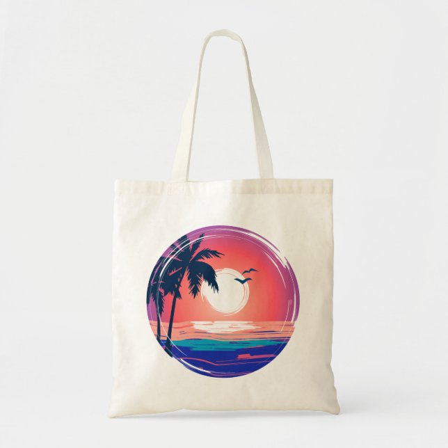 Summer Beach Sunset Tote Bag (Front)