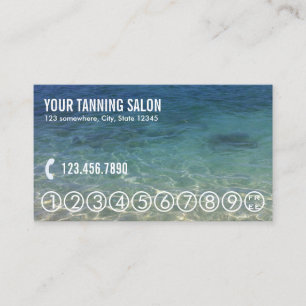 Summer Beach Tanning Salon Loyalty Punch