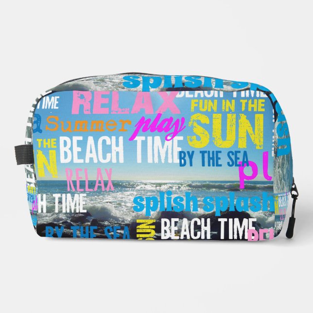 Summer Beach Time Fun Dopp Kit (Front)