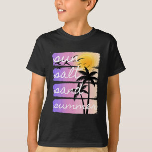Summer Beach Vacation Salt Sun Sand Sunset Cruise  T-Shirt