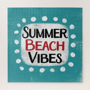 Summer Beach Vibes Jigsaw Puzzle