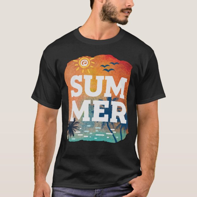 Summer Beach Vibes T-Shirt (Front)