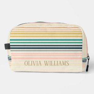 Summer Beach Vintage Stripes Dopp Kit