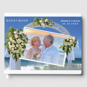 Summer Beach Wedding Guest Book