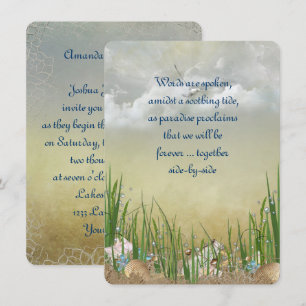 Summer Beach Wedding Invitation