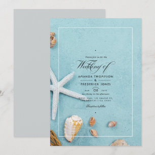 Summer Beach Wedding Invitation