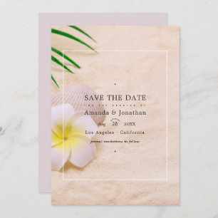 Summer Beach Wedding Save The Date