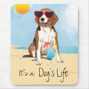 Summer Beagle Mouse Mat