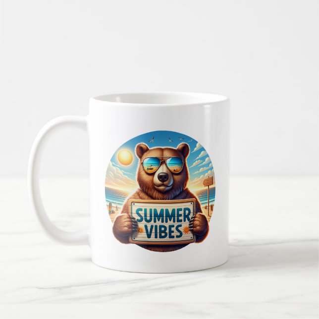 Summer Bear Coffee Mug (Left)