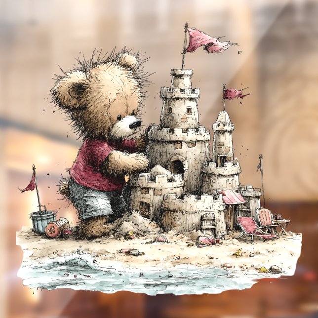 Summer Bear Window Cling (Sheet 2)