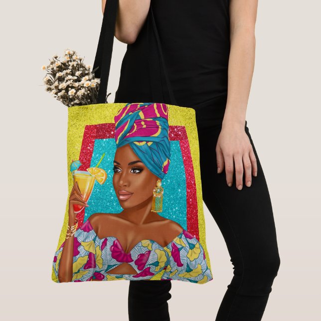 Summer Beauty Tote Bag (Close Up)