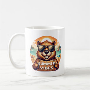 Summer Beaver Coffee Mug