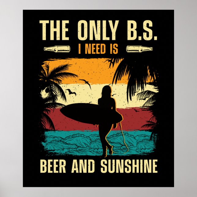 Summer Beer and Sunshine Poster (Front)