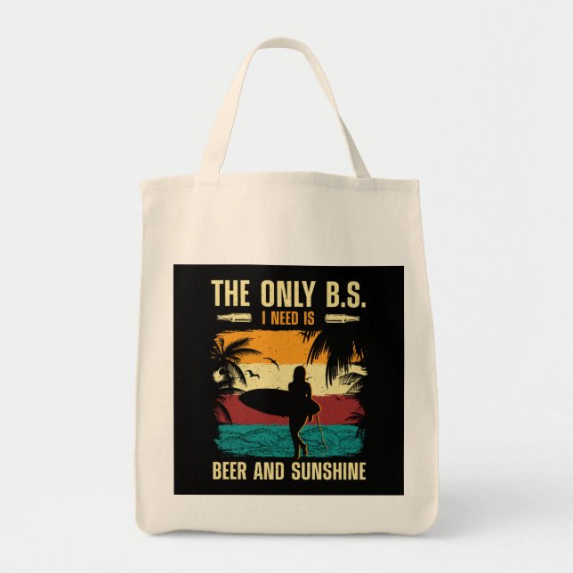Summer Beer and Sunshine  Tote Bag (Front)