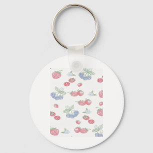 Summer Berries Cute Fruit Sticker Key Ring