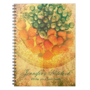 Summer Berries personalised  Notebook