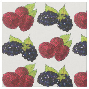Summer Berries Raspberry Blackberry Berry Fruit Fabric