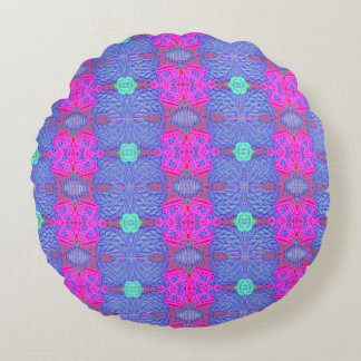 Summer Berries Round Throw Pillow