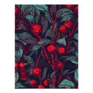 Summer Berries Seamless Pattern Photo Print