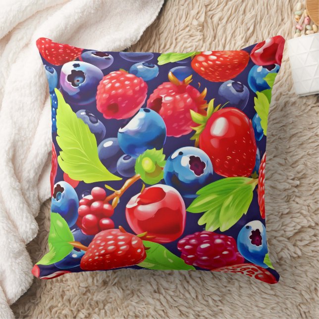 Summer Berry Medley Cushion (Blanket)