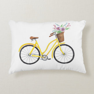 Summer Bicycle Duo Decorative Cushion