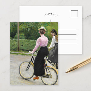 Summer Bike Ride   Paul Fischer Postcard
