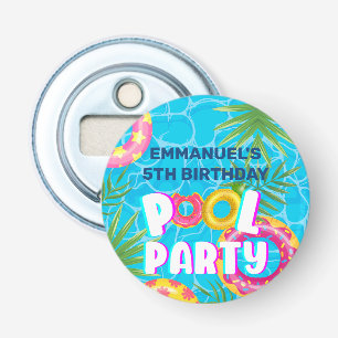Summer Birthday Favour Tropical Pool Party Bottle  Opener