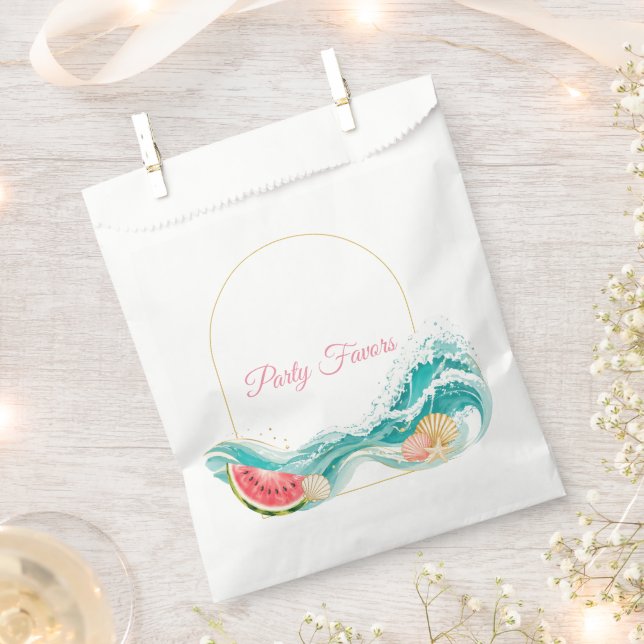 Summer Birthday Party Favour Bag (Clipped)