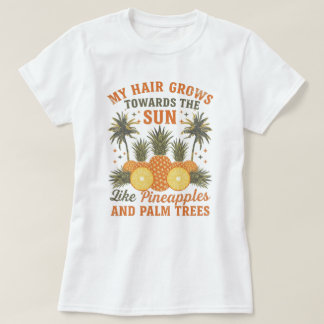 Summer Black Hair Appreciation Tropical Custom Tee