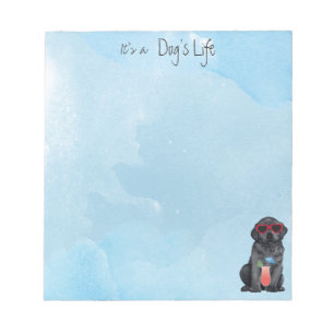 Summer Black Lab Notepad