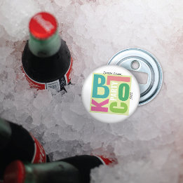 Summer Block Party Retro Type Neighbourhood Event Bottle Opener
