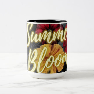 Summer Bloom Two-Tone Coffee Mug