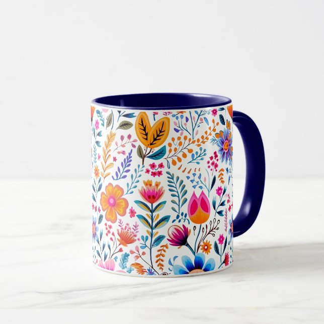 Summer Blooms 15 oz Mug (Front Right)