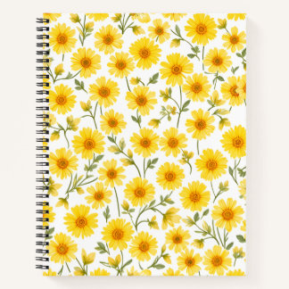 "Summer Blooms College Notebook Spiral Bound"