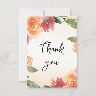 Summer Blossom Baby Shower  Thank You Card