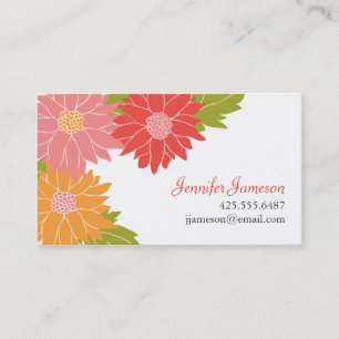 Summer Blossoms Calling Card