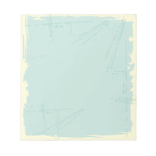 Summer Blue Floral & Butterflies Notepad
