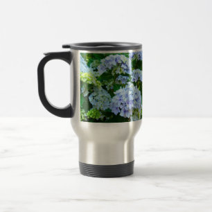 Summer Blue Hydrangea Flowers Coffee Mugs