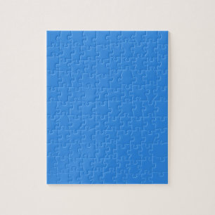 Summer Blue Simple One Colour Challenging Jigsaw Puzzle
