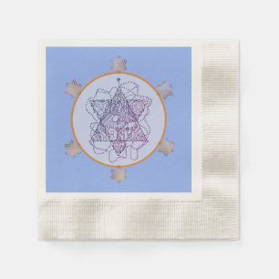 Summer Blues Jewish Star Paper Napkins