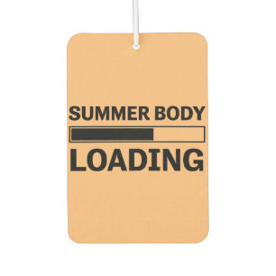 Summer Body Loading Funny Sport Gym Car Air Freshener