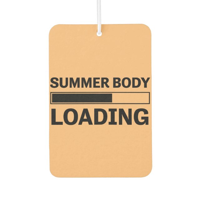 Summer Body Loading Funny Sport Gym Car Air Freshener (Front)