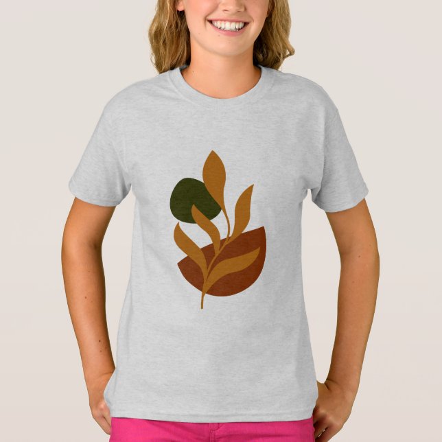 Summer  Boho Minimalist Kids  T-Shirt (Front)